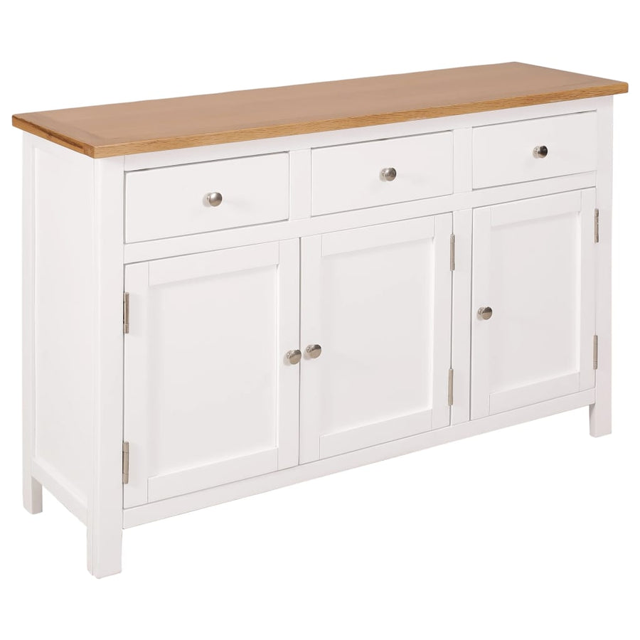 Sideboard 110x33,5x70 cm Solid Oak Wood