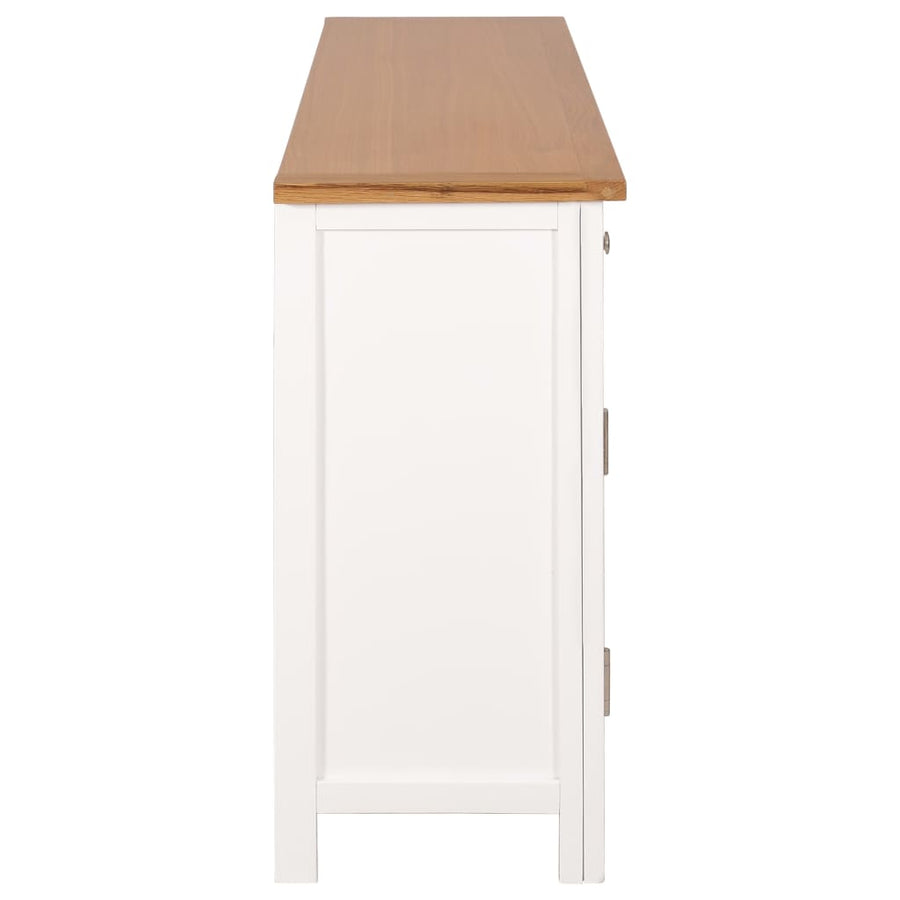Sideboard 110x33,5x70 cm Solid Oak Wood