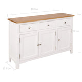 Sideboard 110x33.5x70 cm Solid Oak Wood - Extra Image