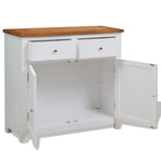Sideboard 90x33.5x83 cm Solid Oak Wood