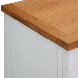 Sideboard 90x33.5x83 cm Solid Oak Wood - Rear View