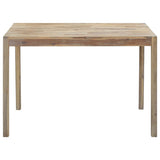Dining Table 120x70x75 cm Solid Acacia Wood - Front View