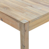 Dining Table 120x70x75 cm Solid Acacia Wood - Top-Down View