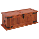 Storage Chest 60x25x22 cm Solid Acacia Wood - Front View