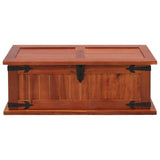 Storage Chest 60x25x22 cm Solid Acacia Wood - Top-Down View