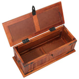 Storage Chest 60x25x22 cm Solid Acacia Wood - Low Angle