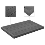 Floor Element for Solar Shower Grey 101x63x5.5 cm WPC