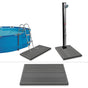 Floor Element for Solar Shower Grey 101x63x5.5 cm WPC