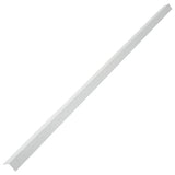 5 pcs Decking Angle Trims Aluminium 170 cm Silver - Top-Down View