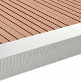 5 pcs Decking Angle Trims Aluminium 170 cm Silver - Close-Up Angle
