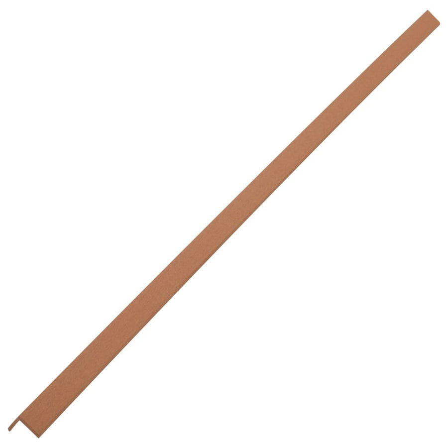 5 pcs Decking Angle Trims WPC 170 cm Light Brown