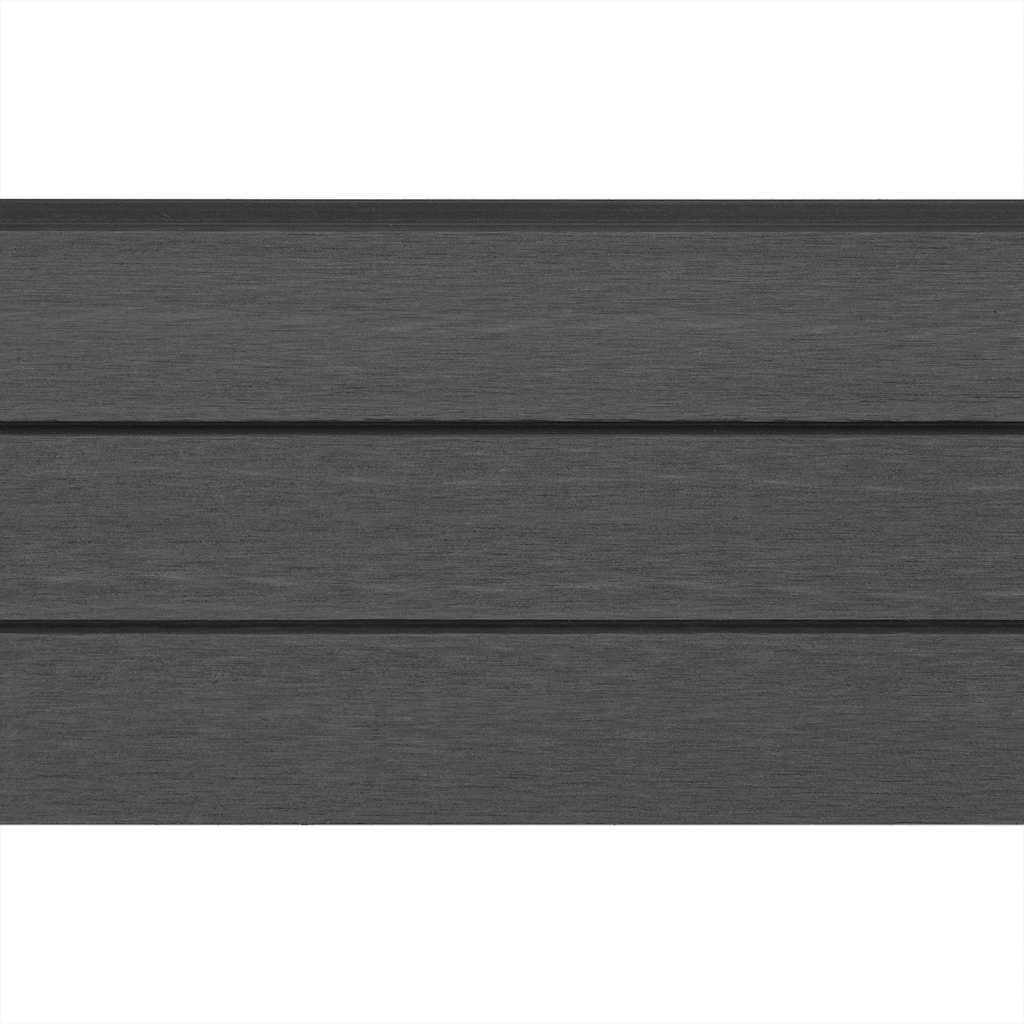Replacement Fence Boards WPC 7 pcs 170 cm Grey