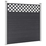 Replacement Fence Boards WPC 7 pcs 170 cm Grey