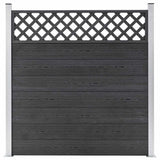 Replacement Fence Boards WPC 7 pcs 170 cm Grey