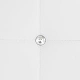 Dining Chairs 6 pcs White Faux Leather - Close-Up Angle