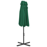 Garden Parasol with Aluminium Pole 460x270 cm Green - 45-Degree Angle