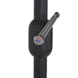 Garden Parasol with Aluminium Pole 460x270 cm Green - Close-Up Angle