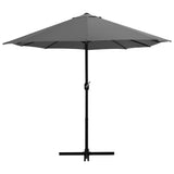 Garden Parasol with Aluminium Pole 460x270 cm Anthracite