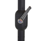 Garden Parasol with Aluminium Pole 460x270 cm Anthracite - Close-Up Angle