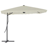 Garden Parasol with Steel Pole 250x250 cm Sand