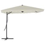 Garden Parasol with Steel Pole 250x250 cm Sand