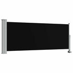 Patio Retractable Side Awning 100 x 300 cm Black