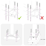 Patio Retractable Side Awning 100 x 300 cm Black - Top-Down View