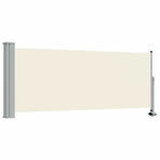Patio Retractable Side Awning 100 x 300 cm Cream