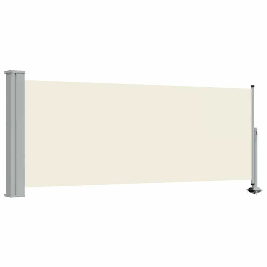 Patio Retractable Side Awning 100 x 300 cm Cream