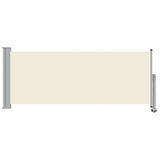 Patio Retractable Side Awning 100 x 300 cm Cream