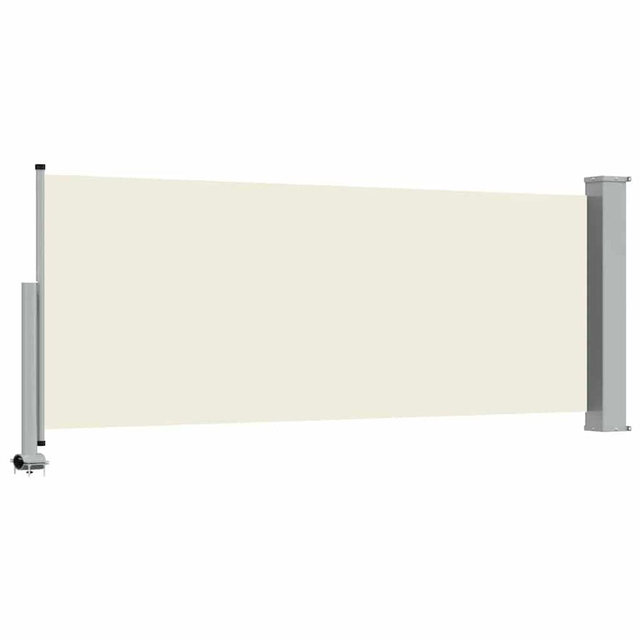 Patio Retractable Side Awning 100 x 300 cm Cream