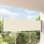 Patio Retractable Side Awning 100 x 300 cm Cream