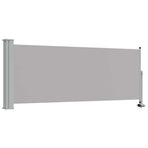Patio Retractable Side Awning 100 x 300 cm Grey