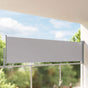 Patio Retractable Side Awning 100 x 300 cm Grey