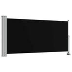 Patio Retractable Side Awning 120 x 300 cm Black