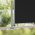 Patio Retractable Side Awning 120 x 300 cm Black