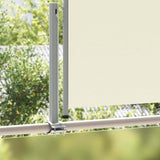 Patio Retractable Side Awning 120 x 300 cm Cream - Side View