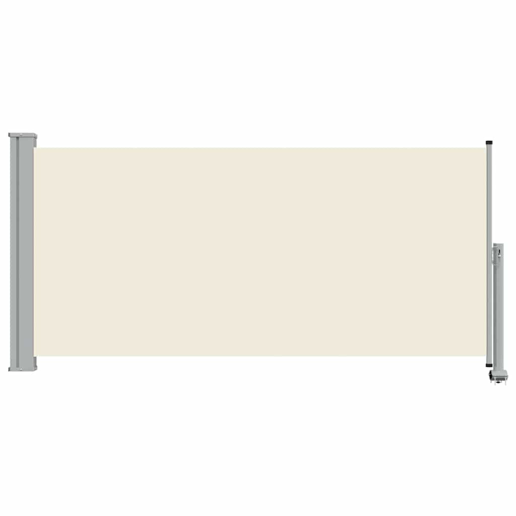 Patio Retractable Side Awning 120 x 300 cm Cream