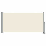 Patio Retractable Side Awning 120 x 300 cm Cream