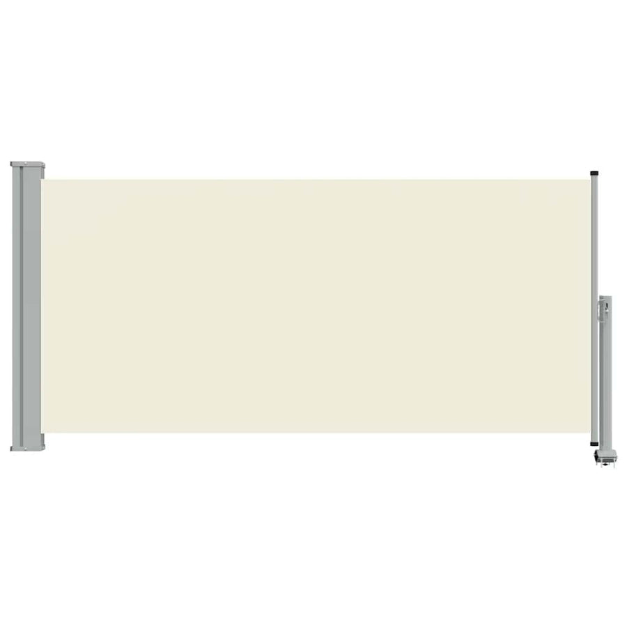 Patio Retractable Side Awning 120 x 300 cm Cream