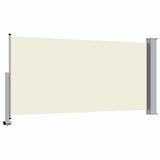 Patio Retractable Side Awning 120 x 300 cm Cream