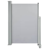 Patio Retractable Side Awning 120 x 300 cm Grey - Front View