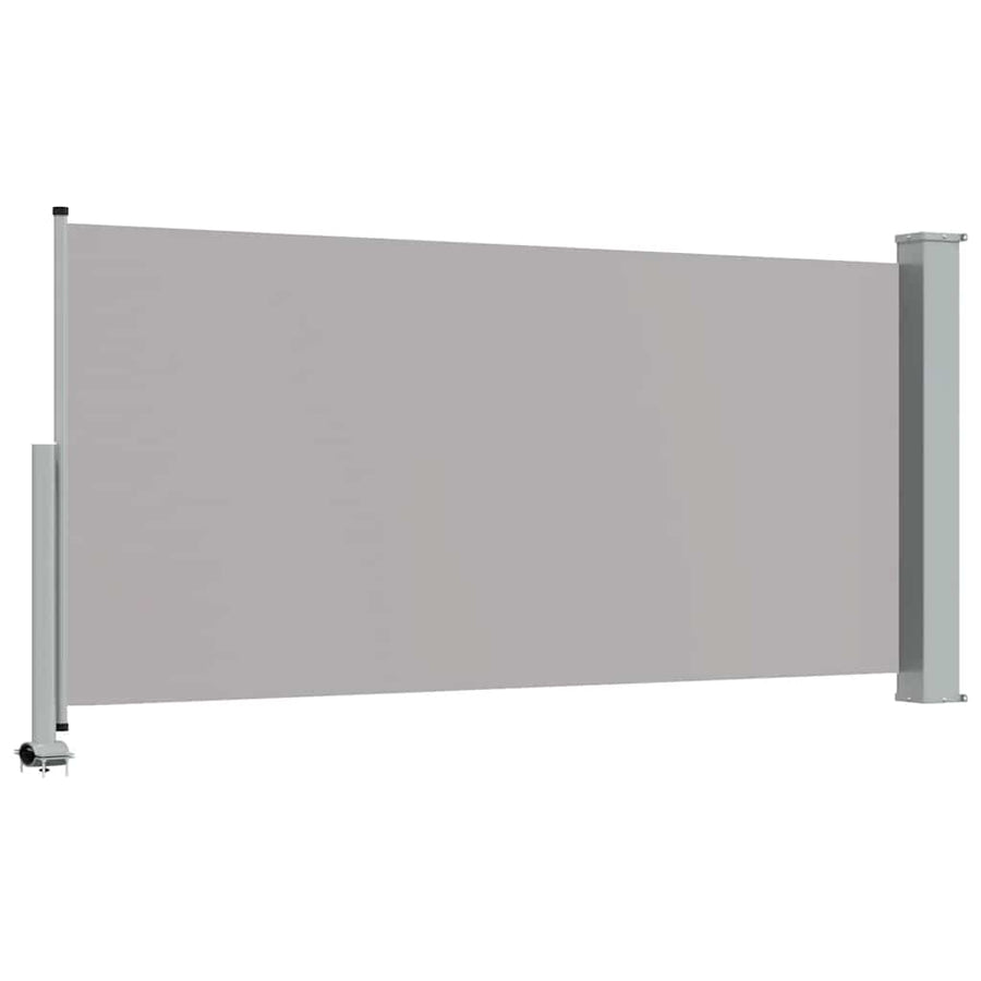 Patio Retractable Side Awning 120 x 300 cm Grey