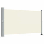 Patio Retractable Side Awning 140 x 300 cm Cream