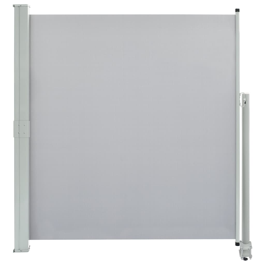 Patio Retractable Side Awning 140 x 300 cm Grey