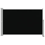 Patio Retractable Side Awning 160 x 300 cm Black