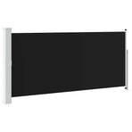Retractable Side Awning 140 x 314 cm Black