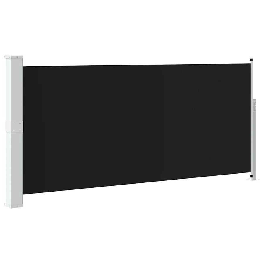 Retractable Side Awning 140 x 314 cm Black