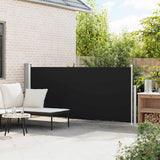 Retractable Side Awning 140 x 314 cm Black