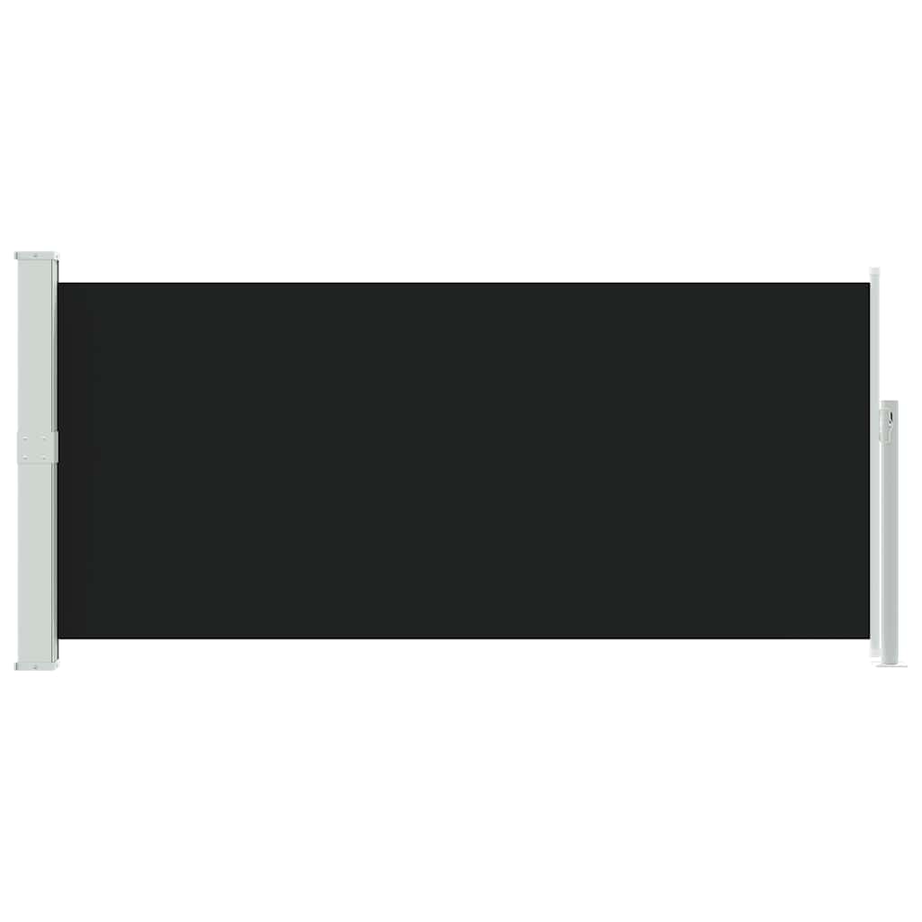 Retractable Side Awning 140 x 314 cm Black